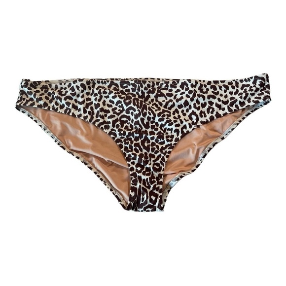 J. Crew Leopard  High rise High-cut leg Moderate coverage Swim Size 3X BF102 - Picture 7 of 10